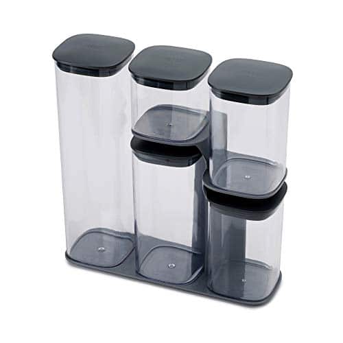 Alea's Deals 5 Piece Dry Food Storage Container Set w/ Stand Up to 40% Off! Was $49.99!  