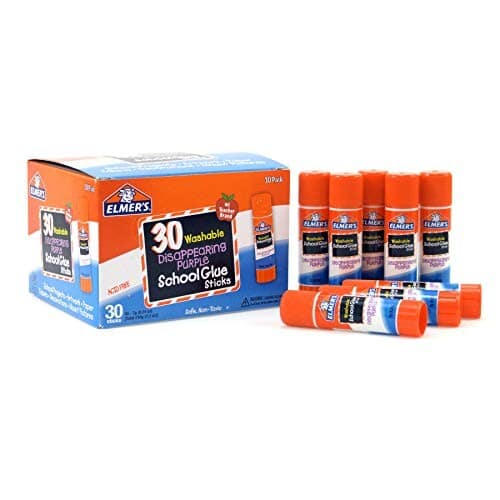 Alea's Deals Elmer's Disappearing Purple School Glue, Washable, 30 Pack Up to 40% Off! Was $14.99!  