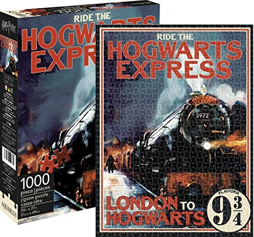 Alea's Deals Aquarius Harry Potter Hogwarts Express 1000 Piece Jigsaw Puzzle Up to 25% Off! Was $15.99!  