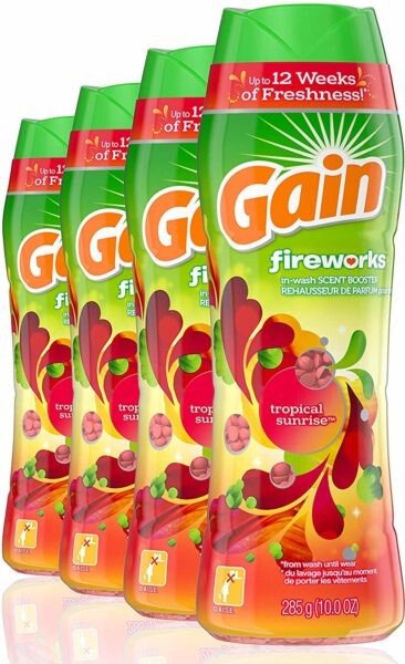 Alea's Deals Gain Fireworks In-wash Scent Booster Beads, Tropical Sunrise, 10 Ounce , Pack of 4  – ON SALE➕SUB/SAVE!  