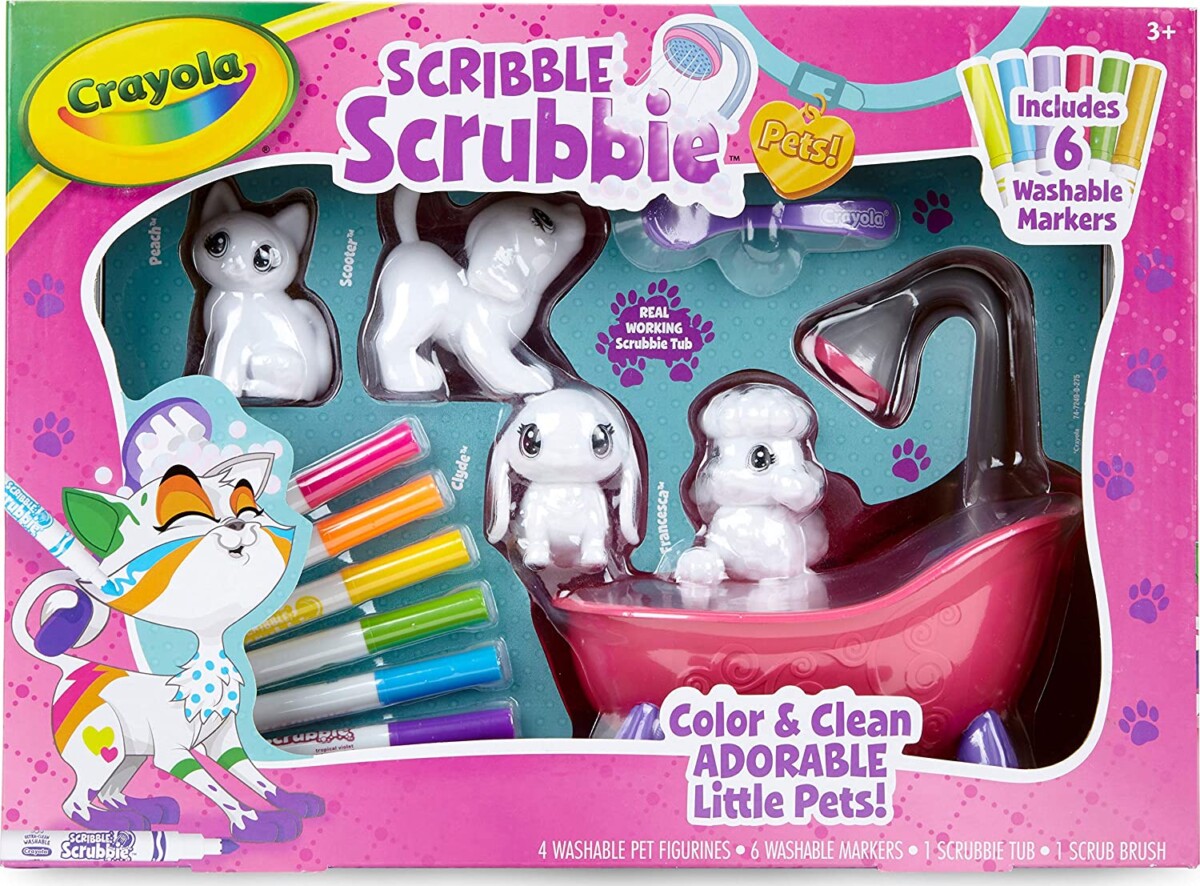 Alea's Deals Crayola Scribble Scrubbie Pets Scrub Tub Animal Toy Set Up to 33% Off! Was $19.99!  