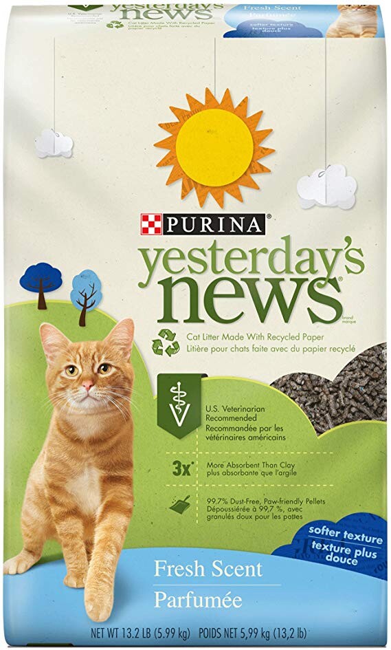 Alea's Deals Purina Yesterday's News Non Clumping Paper Cat Litter - 13.2 lb. Bag  
