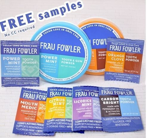 Alea's Deals Free Frau Fowler Oral Care Sample Pack  