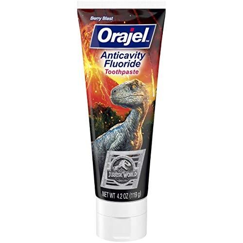 Alea's Deals Orajel Jurassic World Berry Blast anti-cavity fluoride Toothpaste, 4.2 Oz  – ON SALE➕SUB/SAVE!  