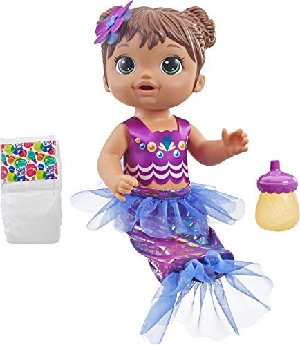 Alea's Deals Baby Alive Shimmer N Splash Mermaid (Brown Hair) Up to 40% Off! Was $19.99!  