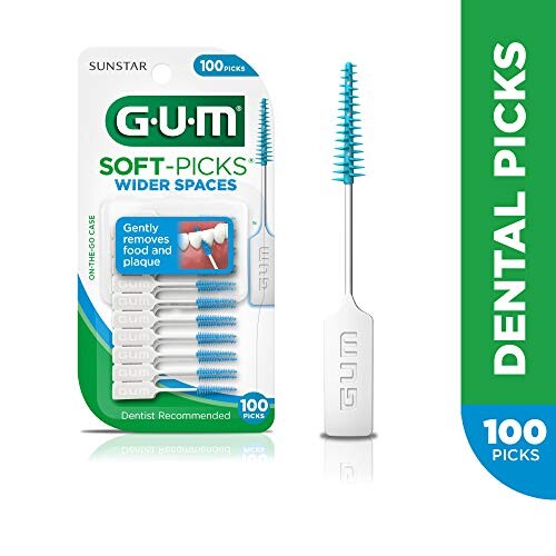 Alea's Deals GUM Soft-Picks Wider Spaces Dental Picks, 100 Count  – ON SALE➕SUB/SAVE!  