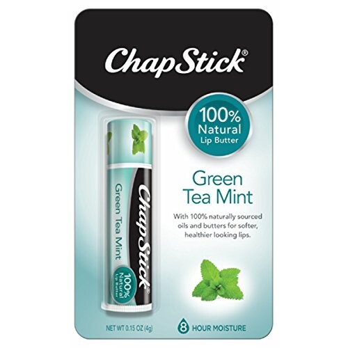 Alea's Deals ChapStick 100% Natural Lip Butter Carded Pack, Green Tea Mint, 0.15 Ounce  – ON SALE➕SUB/SAVE!  