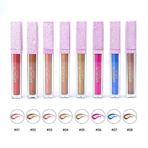 Alea's Deals 8Pack Lip Gloss Collection Liquid Metallic Texture Up to 50% Off! Was $11.99 ($11.99 / Count)!  