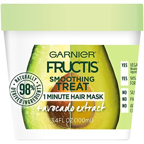Alea's Deals Garnier Fructis Smoothing Treat 1 Minute Hair Mask with Avocado Extract, 3.4 Fl Oz (Pack of 1)  – ON SALE➕SUB/SAVE!  