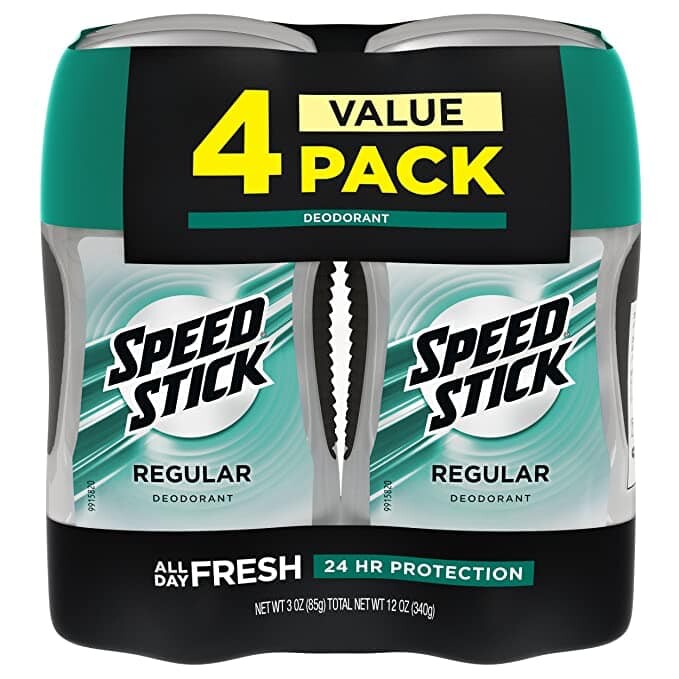 Alea's Deals Speed Stick Deodorant for Men, Regular - 3 Ounce (4 Pack)  – ON SALE➕SUB/SAVE!  