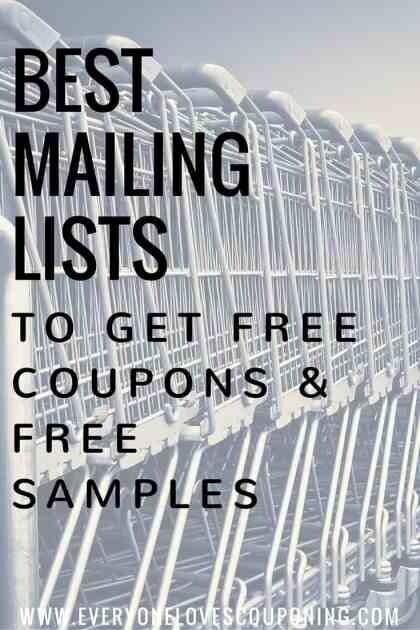 Alea's Deals BEST Mailing Lists To Get FREE Coupons &  FREE Samples!  