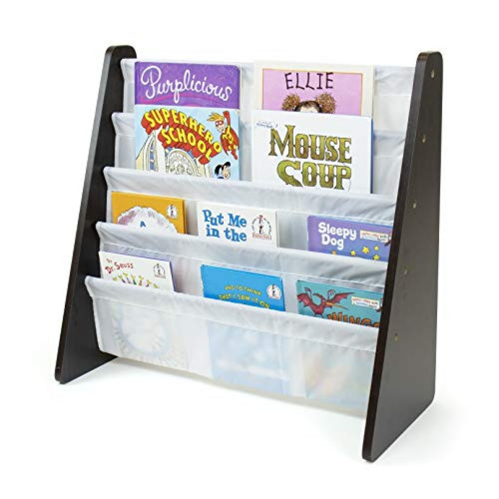 Alea's Deals Tot Tutors Kids Book Rack Storage Bookshelf, Espresso/White Up to 39% Off! Was $39.99!  
