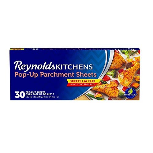 Alea's Deals Reynolds Kitchens Pop-Up Parchment Paper Sheets, 10.7x13.6 Inch, 30 Count  – ON SALE+SUB/SAVE!  