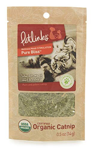 Alea's Deals Petlinks Pure Bliss Certified Organic Catnip .5 Ounce Pouch  – ON SALE+SUB/SAVE!  