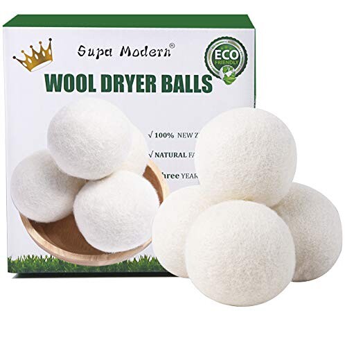 Alea's Deals Wool Dryer Balls Organic XL, Natural Fabric Softener Up to 53% Off! Was $14.99 ($3.75 / Count)!  