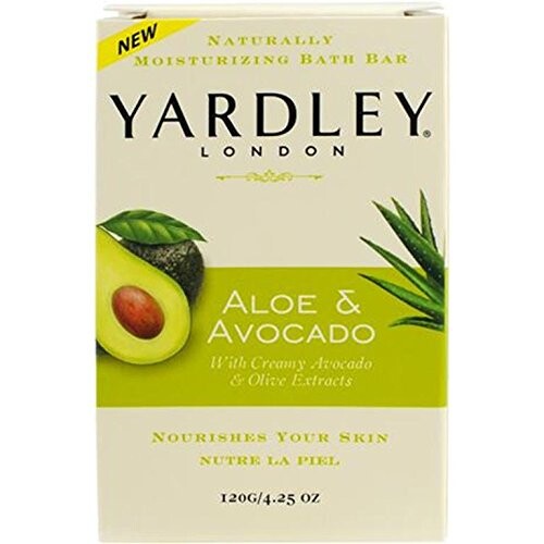 Alea's Deals Yardley London Aloe & Avocado Naturally Moisturizing Bath Bar, 4.25 ounce  – ON SALE+SUB/SAVE!  