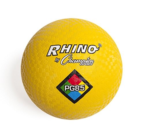 Alea's Deals Champion Sports Playground Ball (Yellow, 8.5-Inch) Up to 40% Off! Was $9.99!  