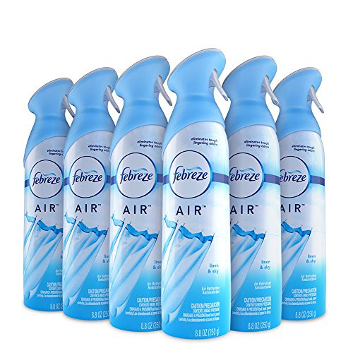Alea's Deals Febreze Air Freshener and Odor Spray, Linen & Sky Scent, 8.8 Oz, 6 Pack  – ON SALE+SUB/SAVE!  