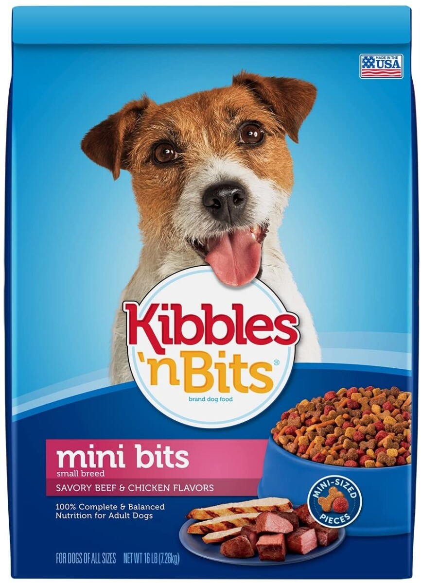 Alea's Deals Kibbles 'N Bits Small Breed Mini Bits Savory Beef & Chicken Flavors Dog Food, 16-Pound Up to 49% Off! Was $20.99!  