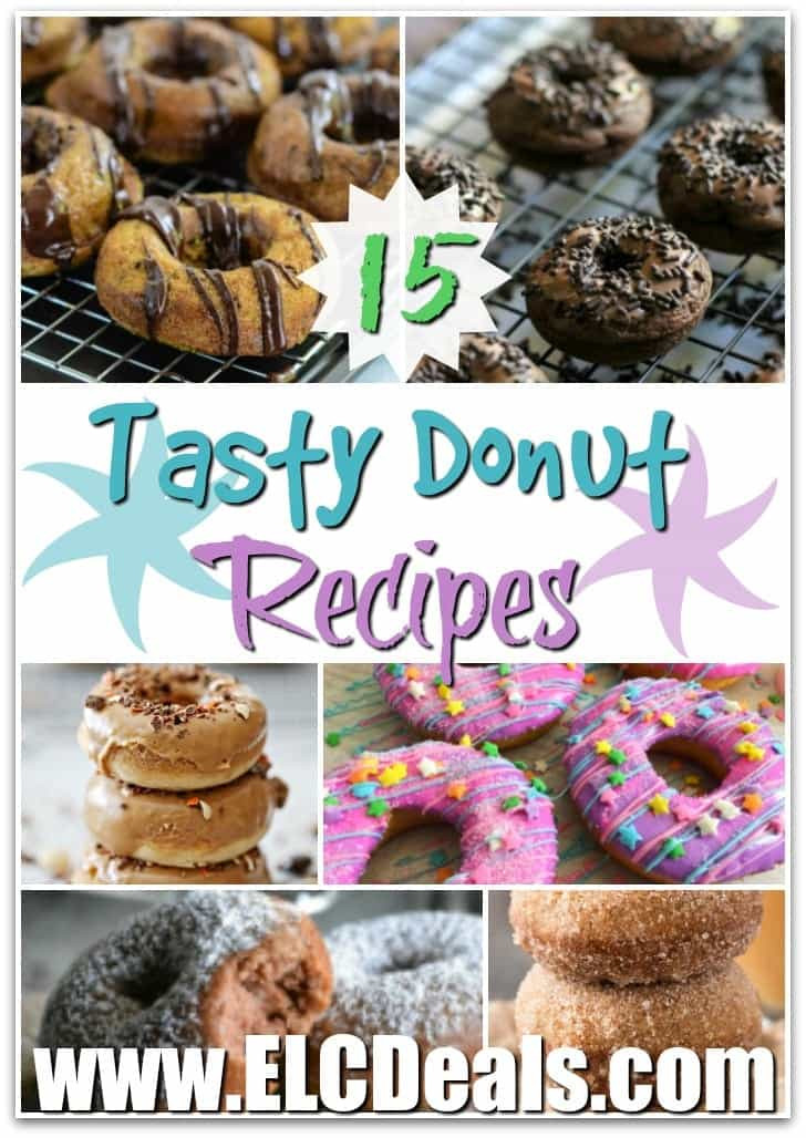 Alea's Deals 15 Tasty Donut Recipes - PIN THIS!  