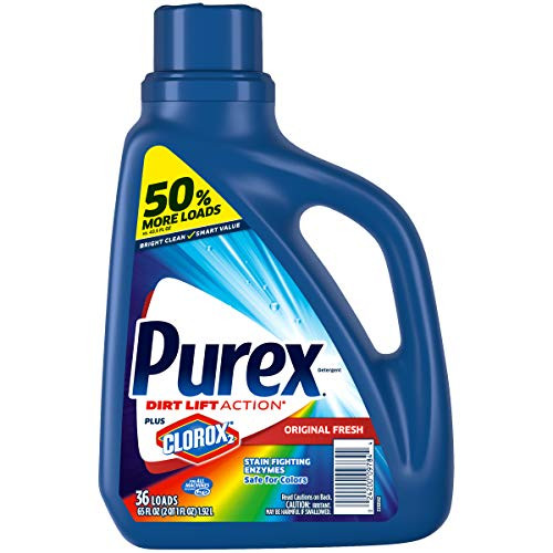 Alea's Deals Purex Liquid Laundry Detergent Plus Clorox 2, Original Fresh, 65 Fluid Ounces, 36 Loads  – ON SALE+SUB/SAVE!  