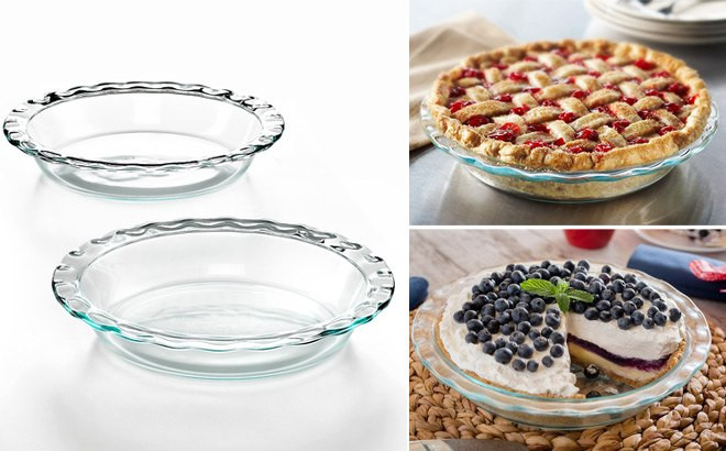 Alea's Deals Pyrex Easy Grab Glass Pie Plate 2-Pack Up to 61% Off! Was $44.00!  
