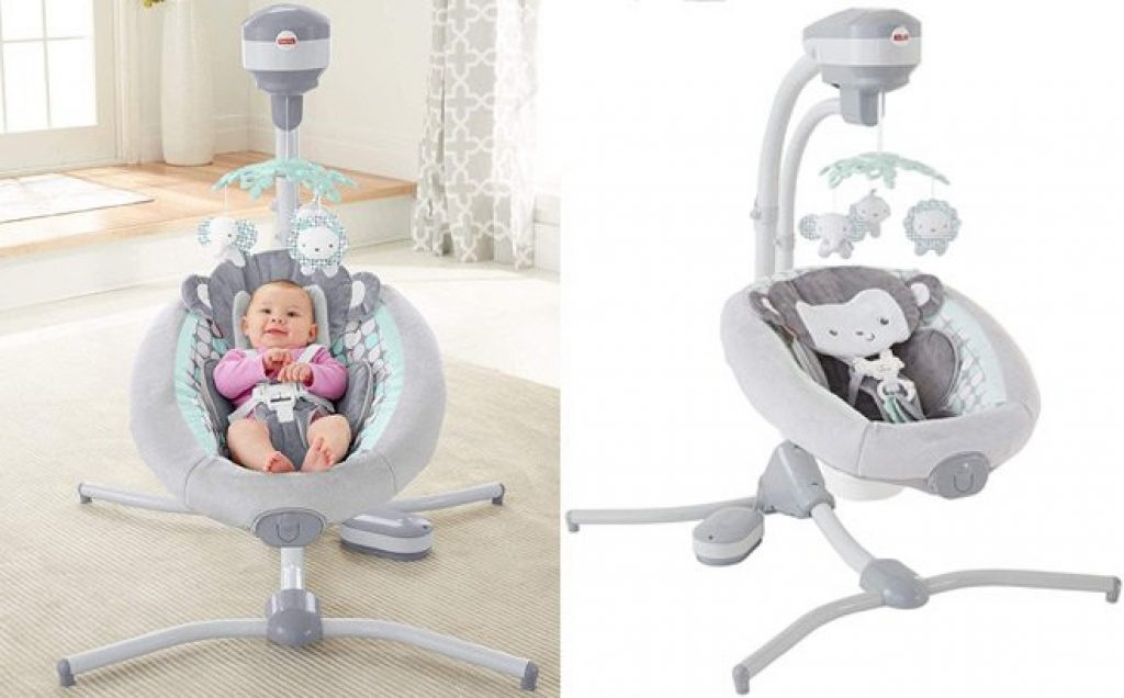 Alea's Deals Fisher-Price Sweet Surroundings Monkey Cradle 'n Swing Up to 38% Off! Was $159.99!  