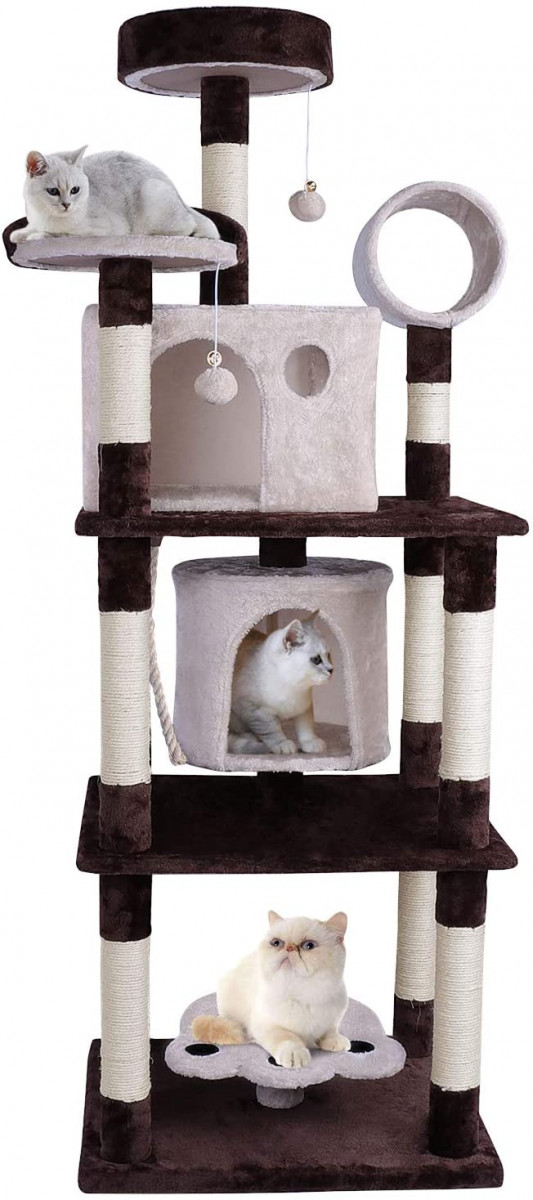Alea's Deals Multi-Level Cat Tree for Big Cats Condo Kitten Play House $87.75 After Code! Reg. $195!  