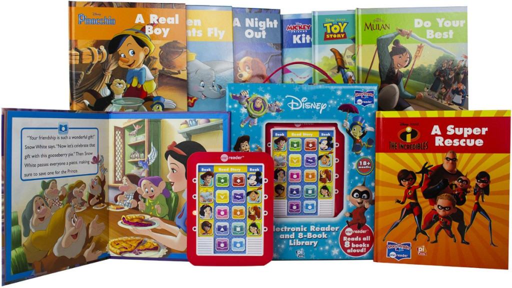 Alea's Deals Disney Me Reader Electronic Reader 8 Sound Book Library- PI Kids Up to 57% Off! Was $32.99!  