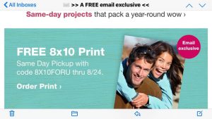 Alea's Deals FREE 8×10″ Photo Print w/ FREE Pickup at Walgreens!  