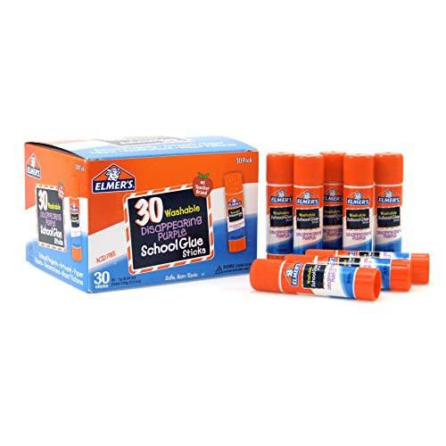 Alea's Deals Elmer's Disappearing Purple School Glue, Washable, 30 Pack Up to 52% Off! Was $14.99!  