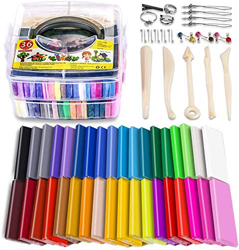 Alea's Deals Polymer Clay Starter Kit, 36 Colors Up to 35% Off! Was $25.99!  