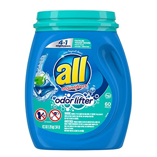 Alea's Deals All Mighty Pacs Laundry Detergent 4 In 1 With Odor Lifter, Tub, 60 Count Up to 40% Off! Was $14.99  