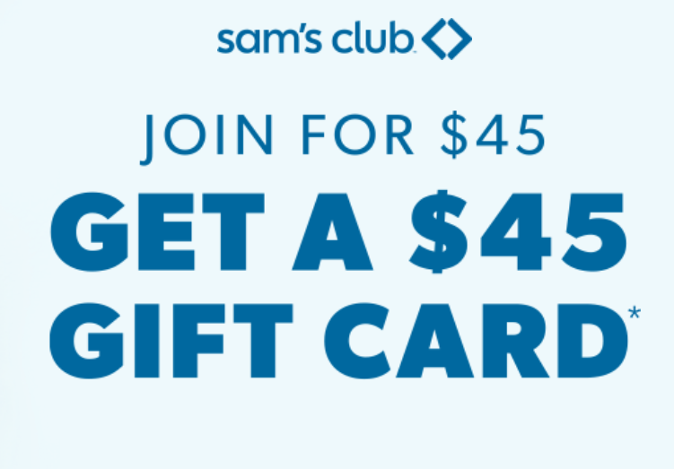 Alea's Deals RUN! Join Sam’s Club for $45 and Get a $45 Gift Card!  