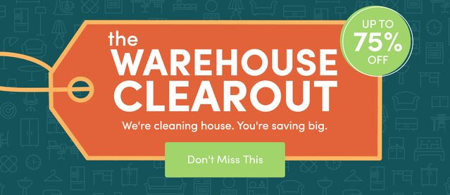 Alea's Deals Warehouse Clearout Sale at Wayfair: Up to 75% off!  