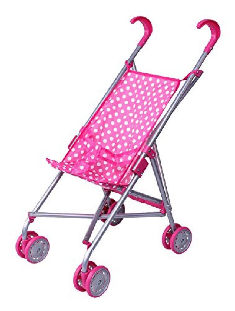 Alea's Deals Precious Toys Pink & White Polka Dots Foldable Doll Stroller Up to 43% Off! Was $27.86!  
