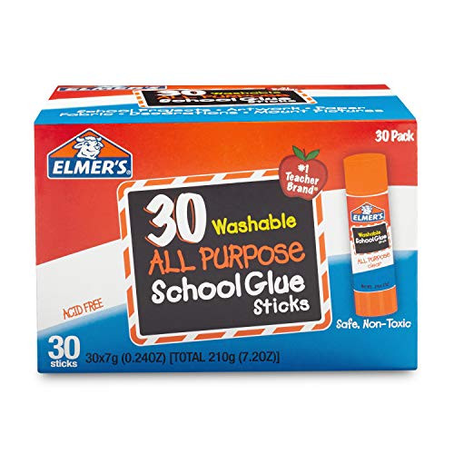 Alea's Deals Elmer's All Purpose School Glue Sticks, Washable, 7 Gram, 30 Count Up to 53% Off! Was $14.99!  