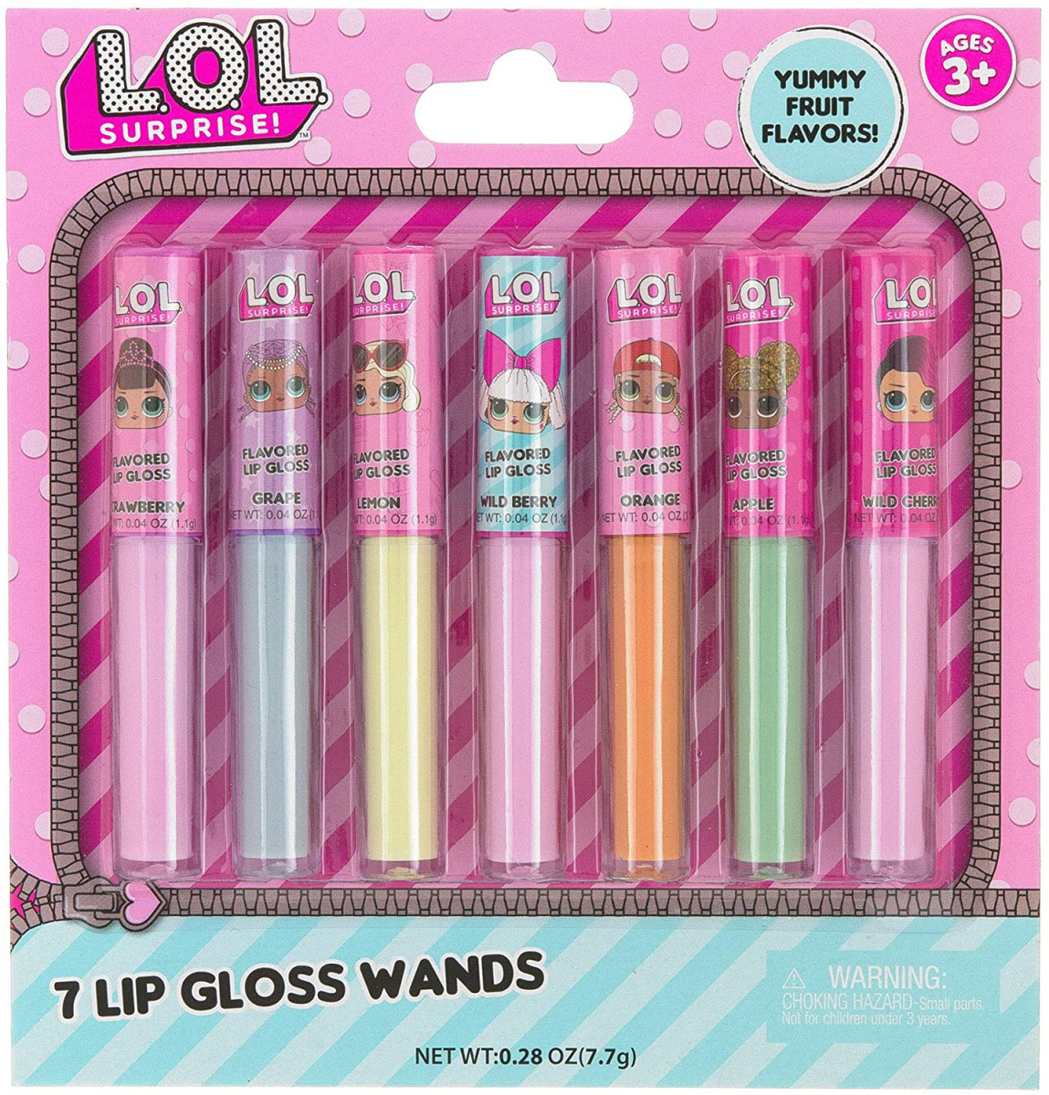 Alea's Deals L.O.L Surprise 7-Pack Lip Gloss for Girls, Lol Lip Gloss Up to 34% Off! Was $5.99!  