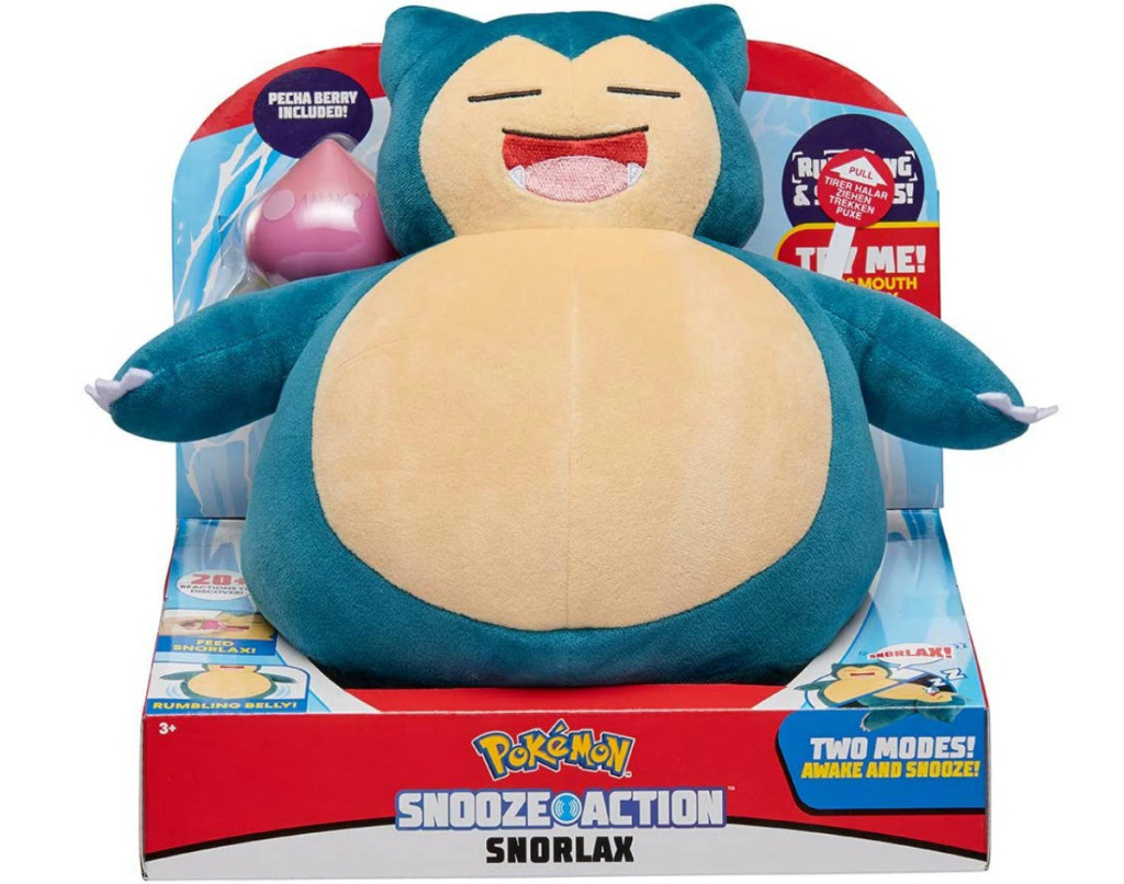 Alea's Deals Pokemon Snooze Action Snorlax Plush Up to 33% Off! Was $29.99! Lowest Price!  