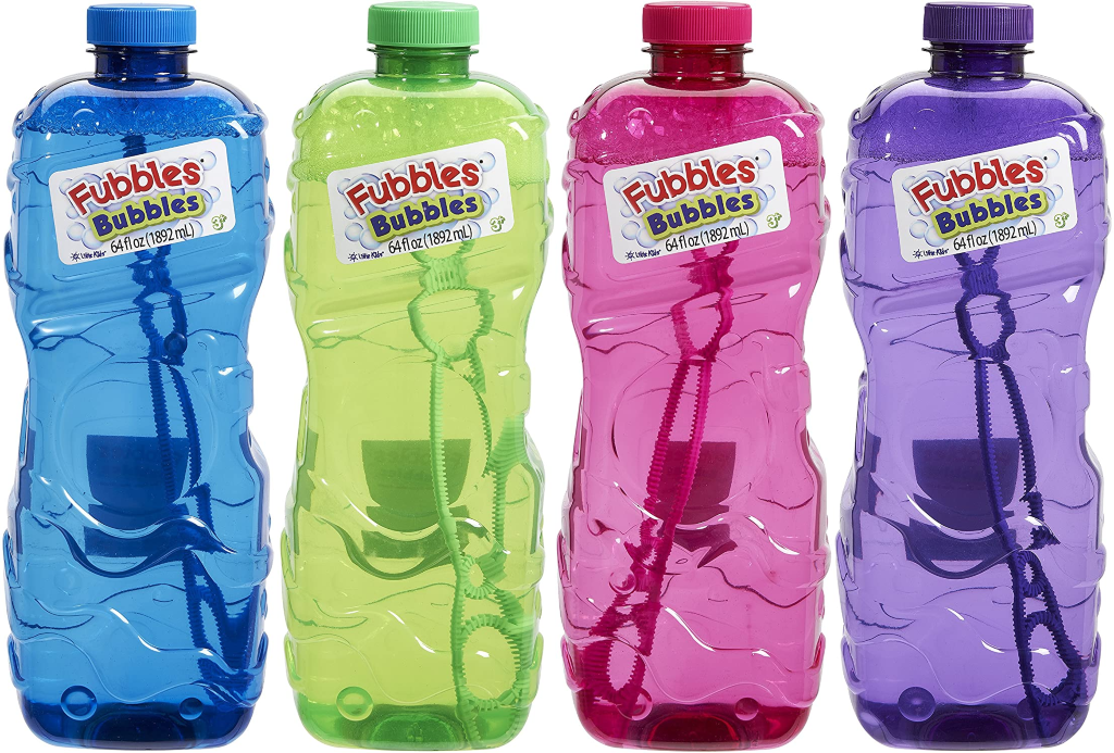 Alea's Deals Little Kids Fubbles Premium Long Lasting Bubble Solution, Assorted Colors, 64 oz Up to 52% Off! Was $12.99!  