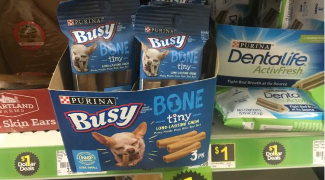 Alea's Deals FREE Purina Busy Bone Tiny Dog Treats at Dollar General!  
