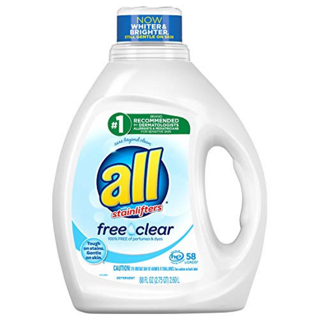 Alea's Deals All Liquid Laundry Detergent, Free Clear for Sensitive Skin, 58 Loads, 88 Fluid Ounce  – 42% PRICE DROP+SUB/SAVE!  