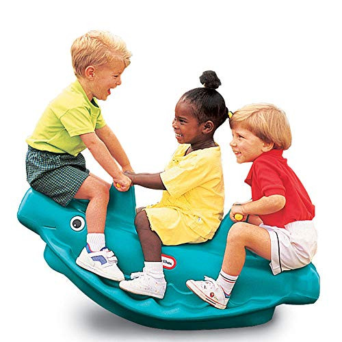 Alea's Deals 44% Off Little Tikes Classic Whale 3-Rider Teeter Totter Toy with Handles, Blue! Was $94.86!  