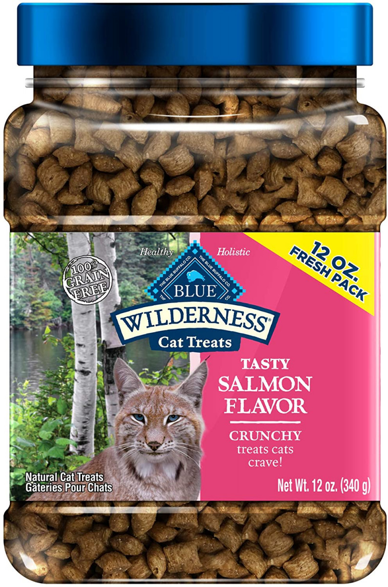 Alea's Deals Blue Buffalo Wilderness Grain Free Crunchy Cat Treats, Salmon 12-oz Tub  – 31% PRICE DROP+QPON+SUB/SAVE!  