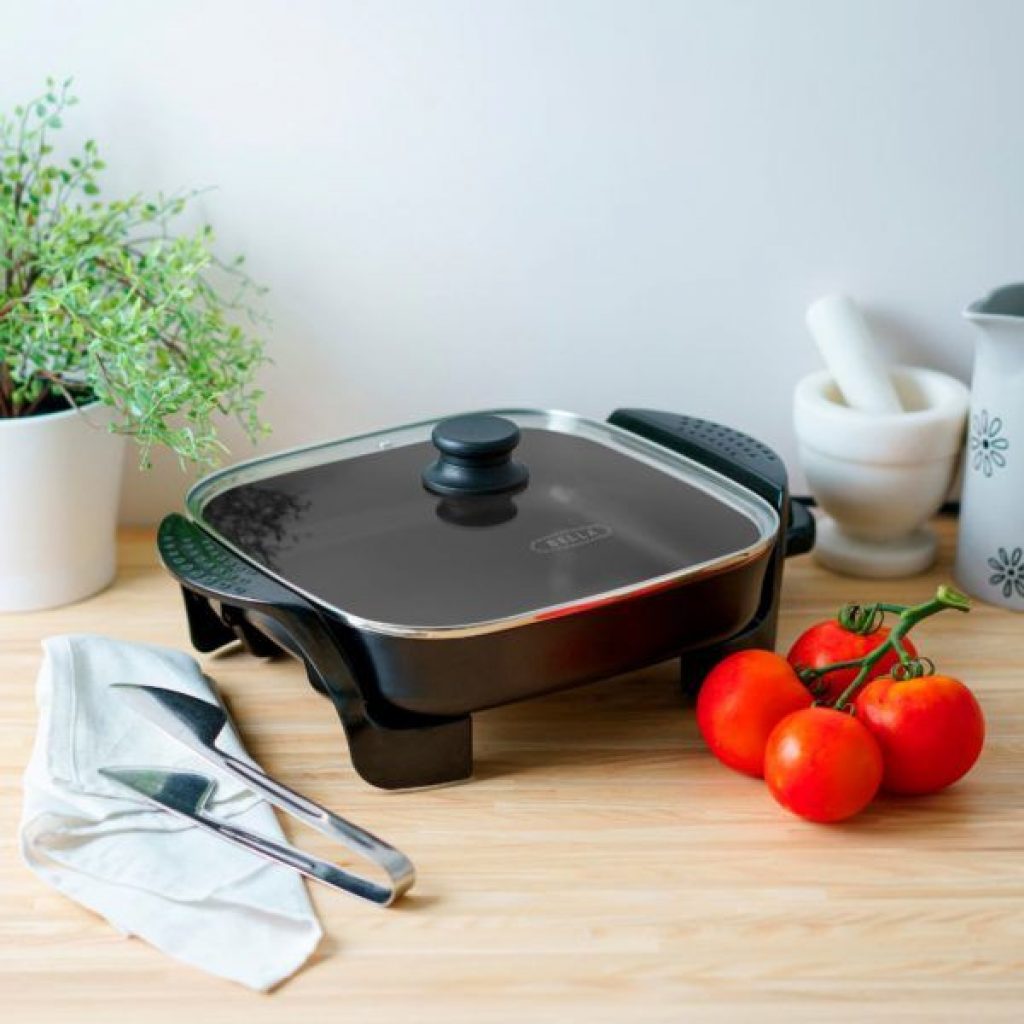 Alea's Deals Bella 11″ x 11″ Ceramic Non-Stick Electric Skillet $19.99 (Reg. $30)  