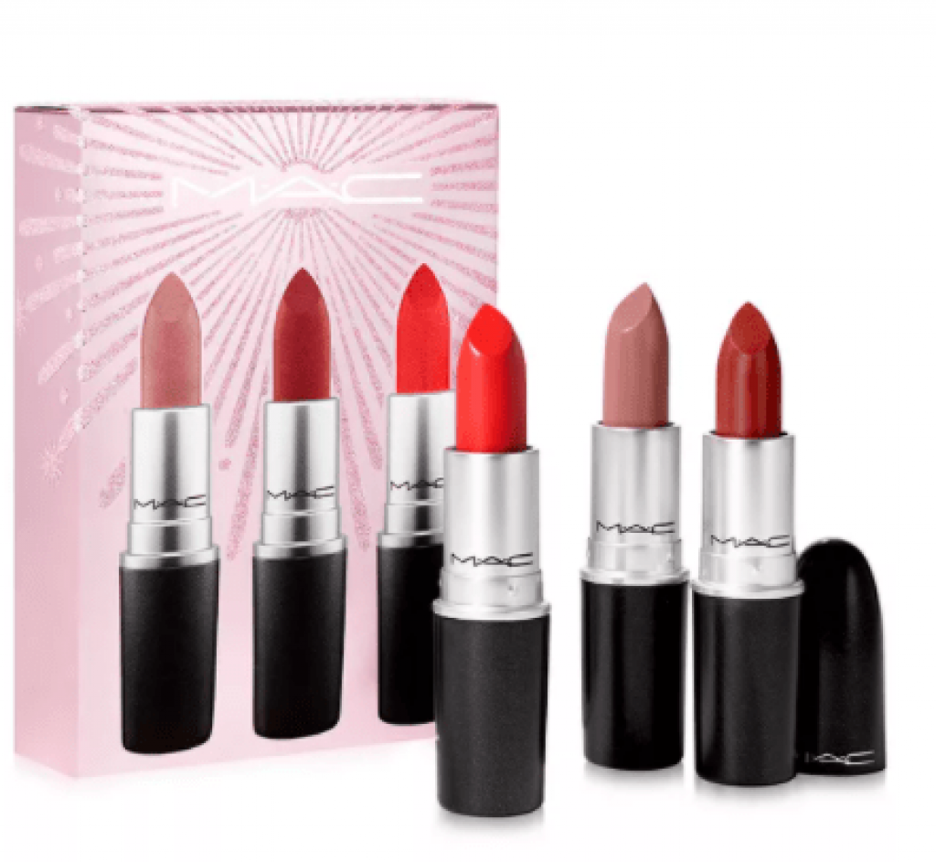Alea's Deals Macy’s: 3-Pc. Frosted Firework Sleigh All Day Lipstick Set for $19!!(Reg. $57)  