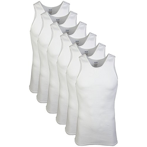 Alea's Deals 36% Off Gildan Men's A-Shirts 6 Pack, White, Small! Was $14.50!  