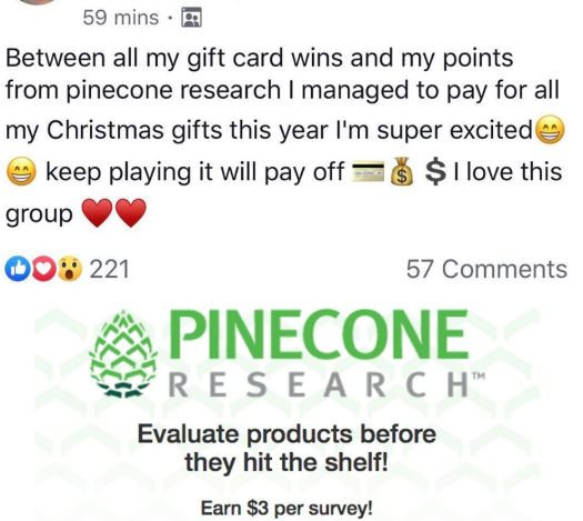 Alea's Deals Earn CASH & Gift Cards with PINECONE!  