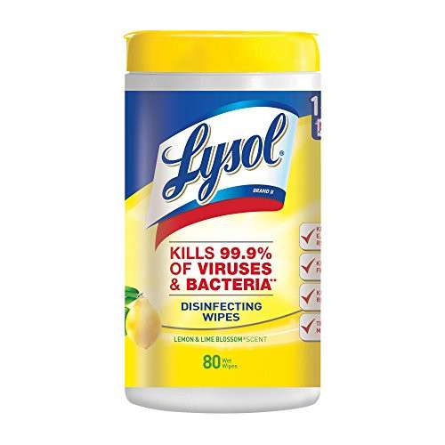 Alea's Deals 59% Off Lysol Disinfecting Wipes, Lemon & Lime Blossom, 80ct! Was $8.90 ($0.11 / Count)!  