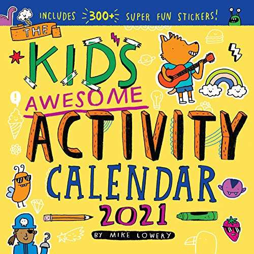 Alea's Deals 50% Off Kid's Awesome Activity Wall Calendar 2021! Was $15.99!  